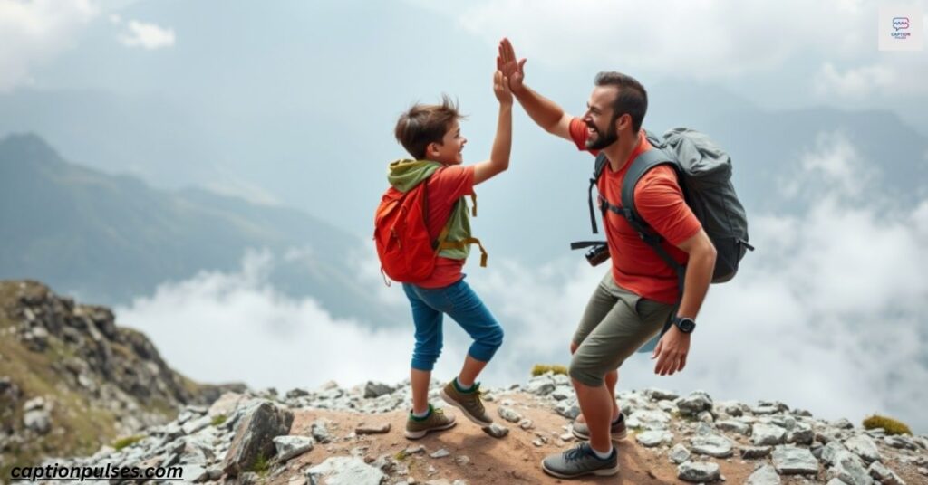 Adventurous Father and Son Captions