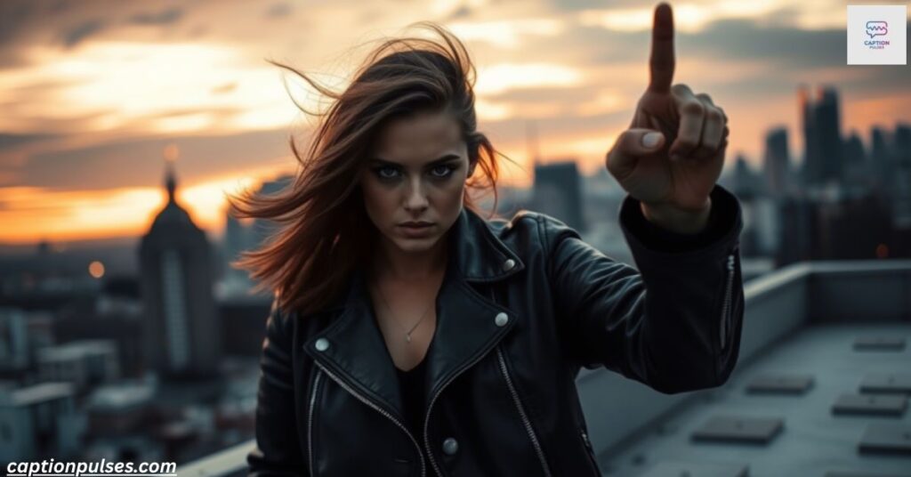 Bold & Defiant Middle Finger Captions