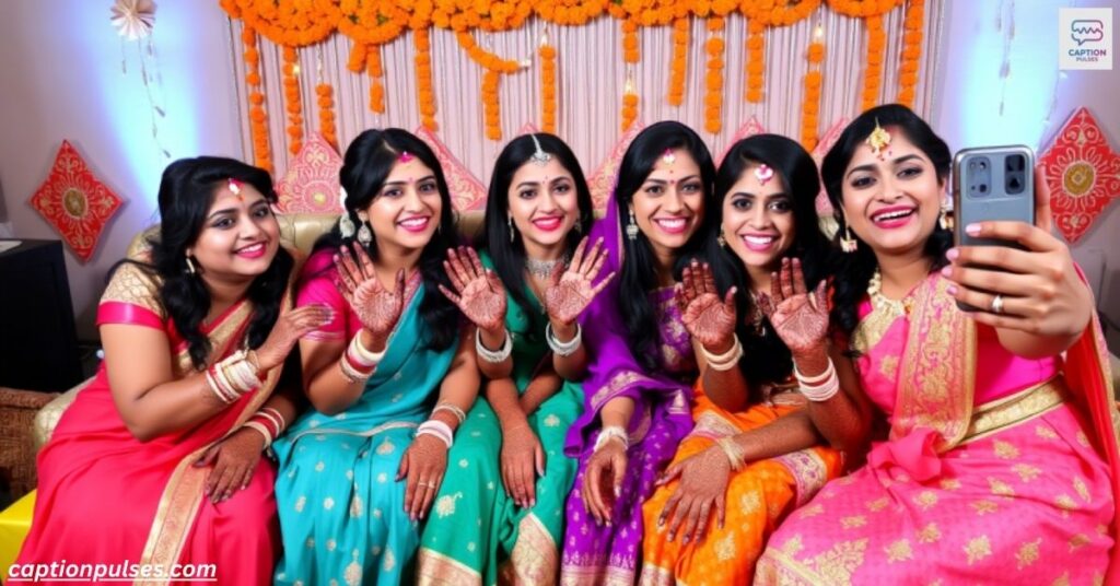 Mehndi Captions for Bride’s Friends