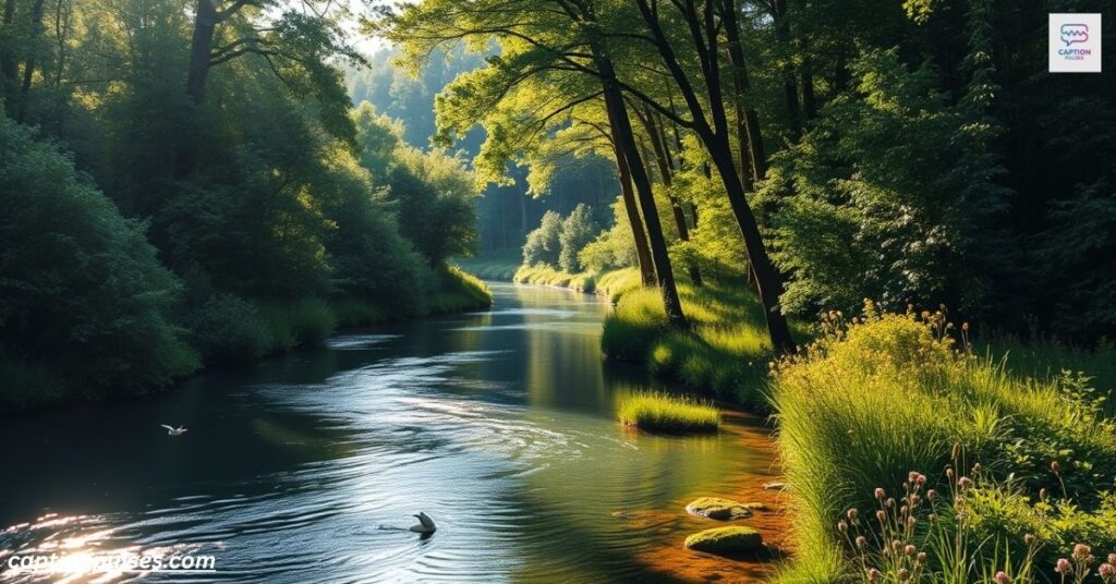 Nature and River Captions