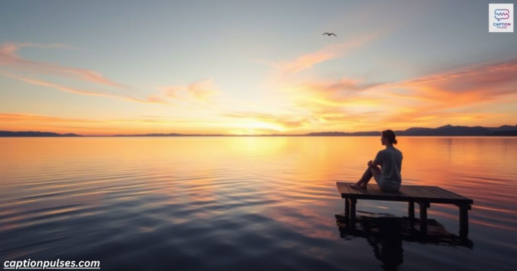 Peaceful Sunset Captions